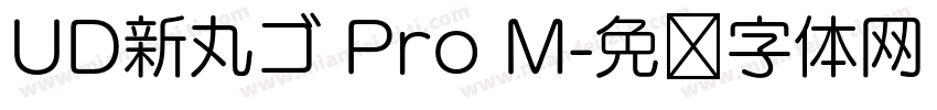 UD新丸ゴ Pro M字体转换